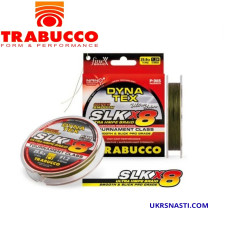 Шнур плетёный Trabucco Dyna-Tex SLK X8 SS #0,8 диаметр 0,148мм размотка 150м тёмно-зелёный